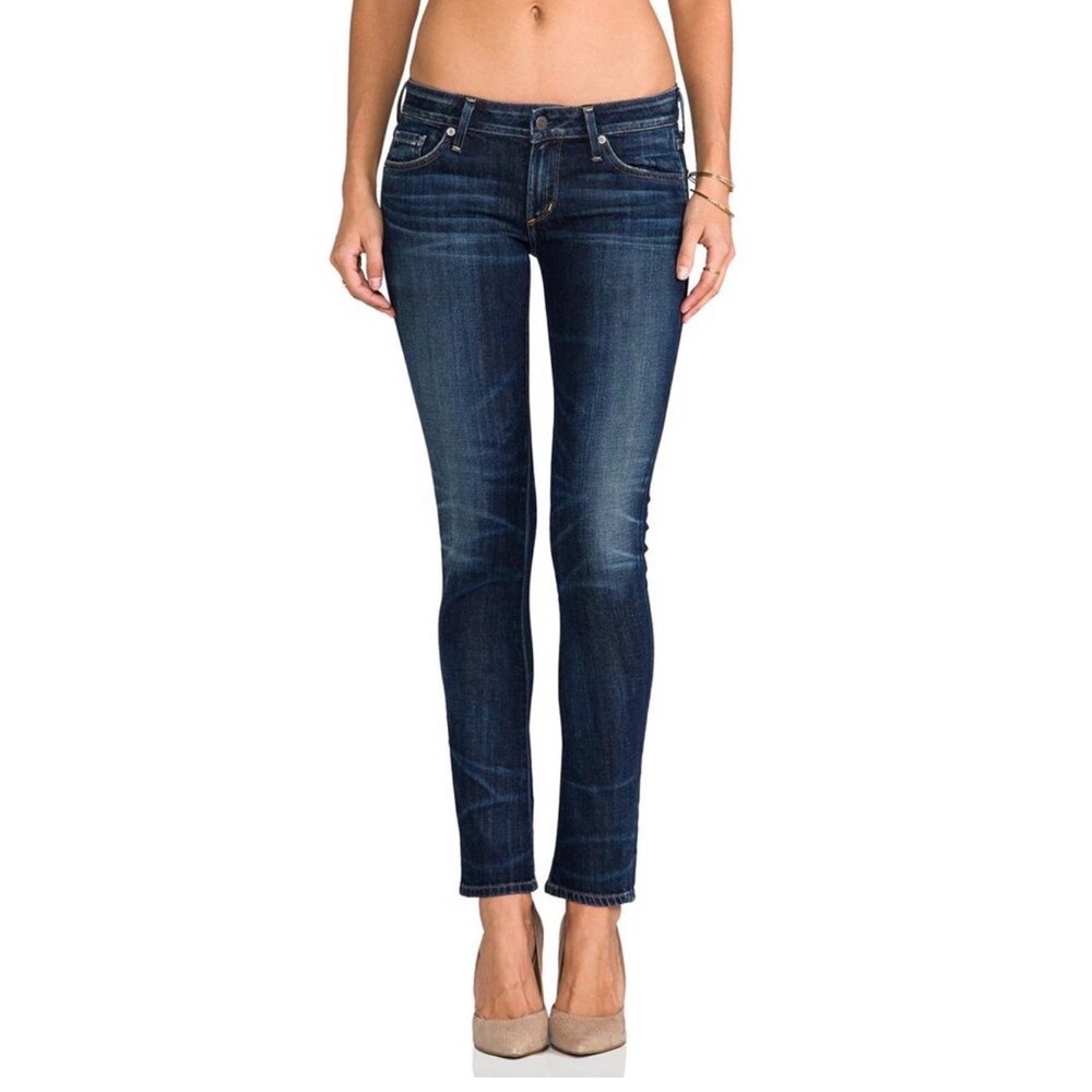 Citizens of Humanity — Racer Skinny Jeans in Patina Wash — Size 28